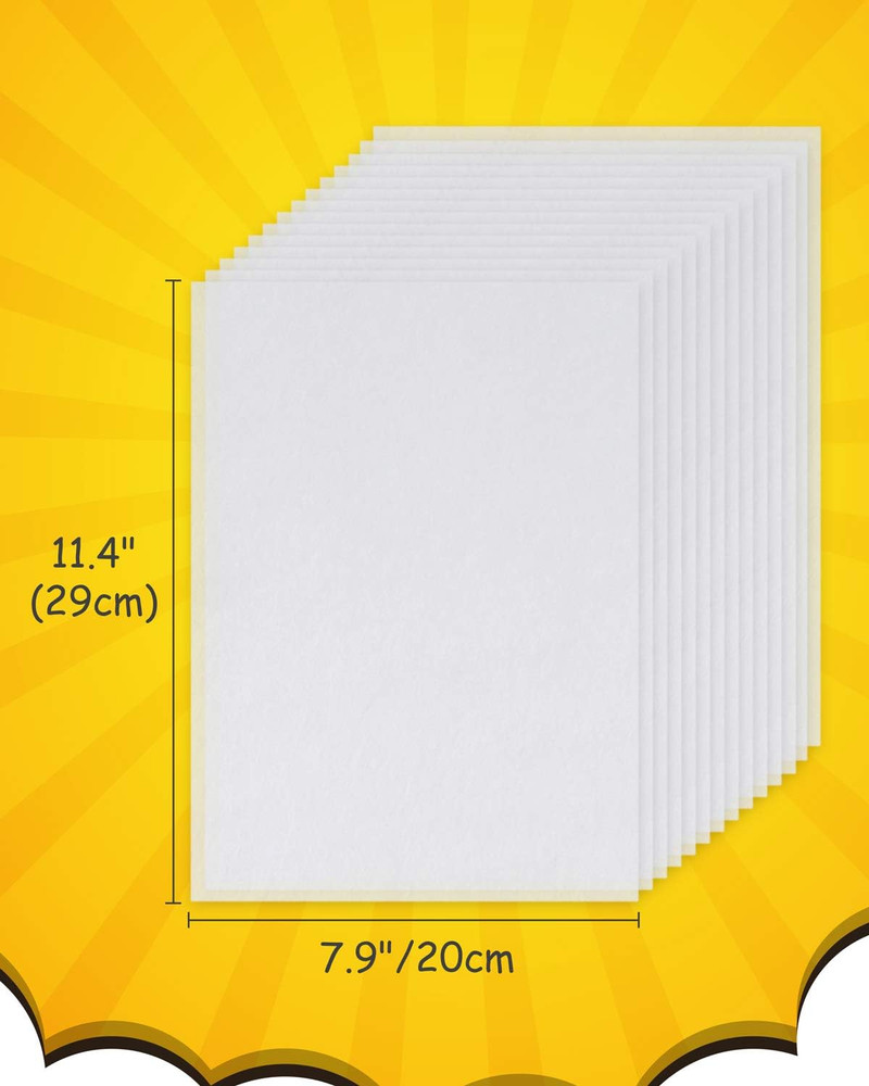 20 Pieces Shrink Plastic Sheets Sanded Shrink Sheets Shrink Films Papers for Mak