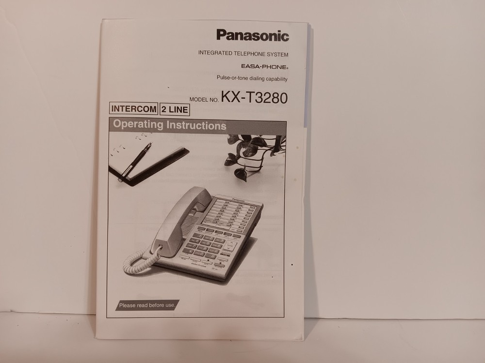 Panasonic KX-T3280 2 Line White Speakerphone with Intercom (New)