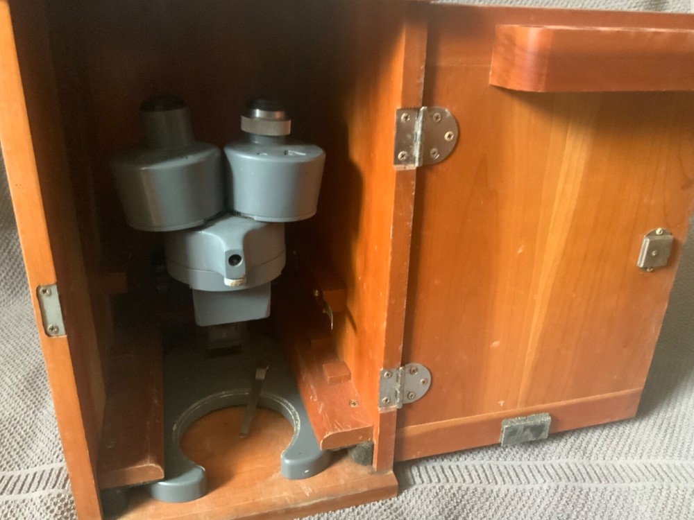 Vintage Bausch & Lomb Binocular Microscope - 10x, Original Box