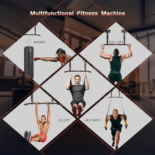 Pull Up Bar Wall Mounted: Adjustable Wall Joist Mount Pull Up Bar & Chin Up