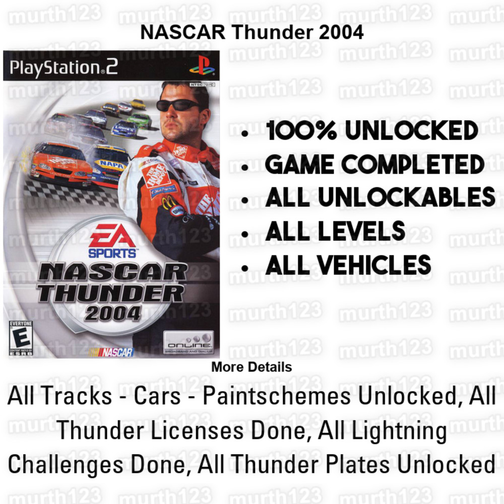 NASCAR Racing PS2 Save Files