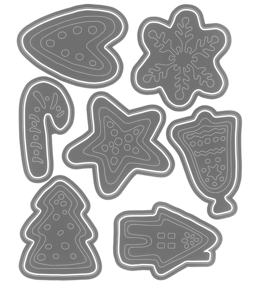Sizzix Thinlits Christmas Cookies #665566 14pk set Retail $21.99 Tim Holtz