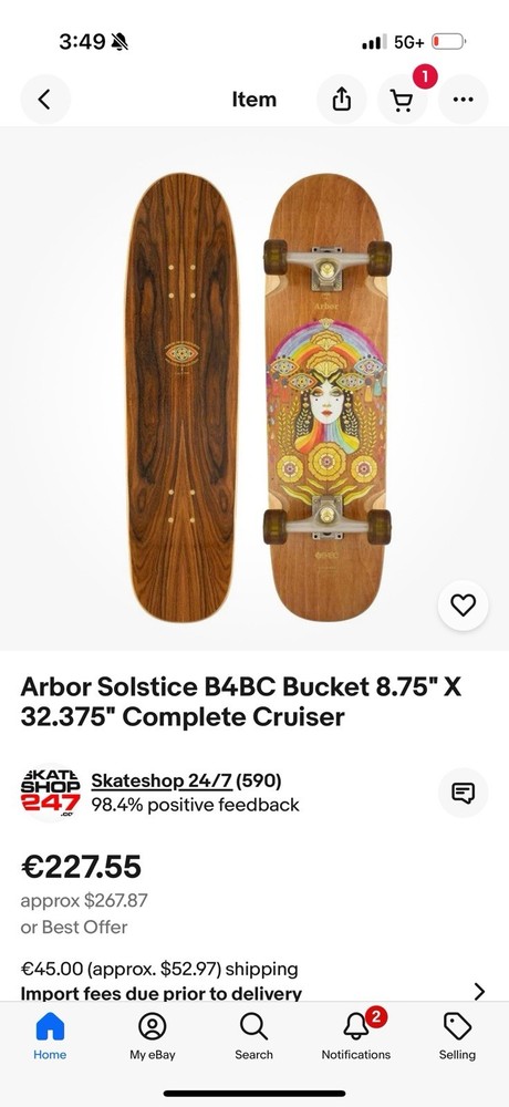 Arbor LONGBOARD Cucharon 32” Cruiser