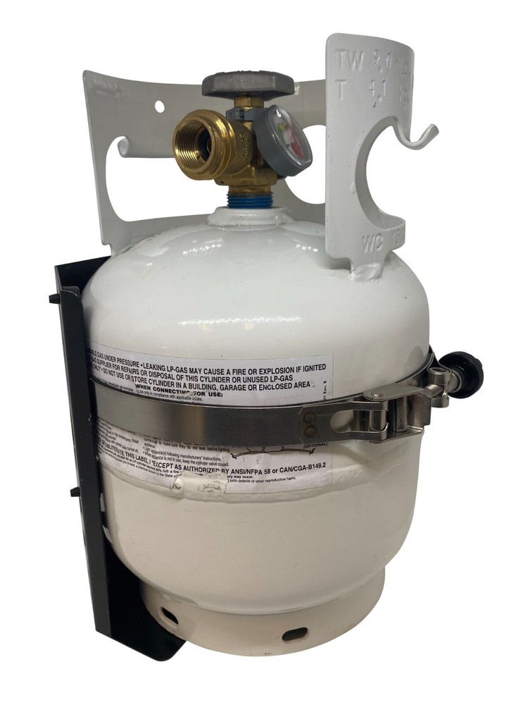 Overland AXIS 5 LB Propane Tank Vehicle STEEL Mount with Quick Release