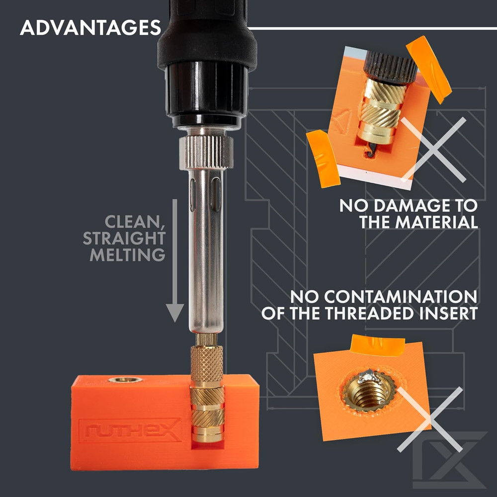 7X Soldering Tips/Heat Set Insert Tips - for Thread Inserts M2 / M2.5 / M3 / ...