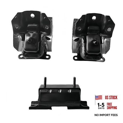 3Pcs Engine Motor Mount Kit - Compatible with Trucks & SUVs (Silverado 3PCS