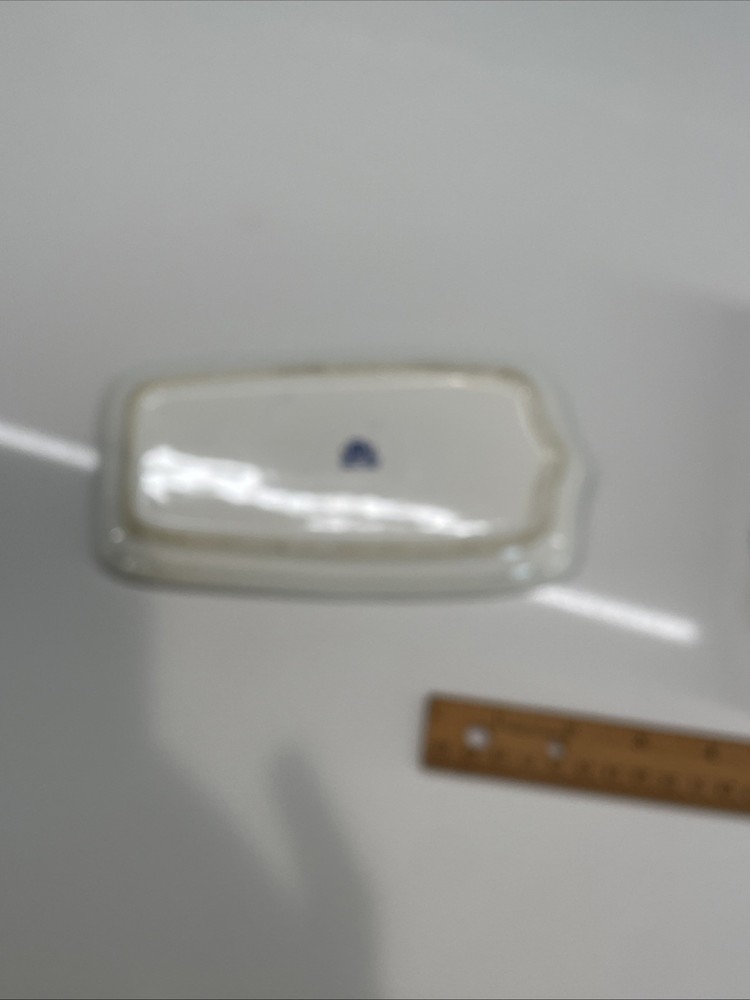 Hand Painted Delfts Blue Butter Dish