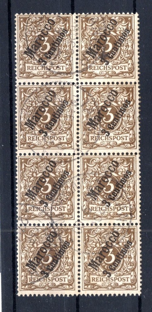 Morocco 1 As 8-Block Gest. (DA7334)