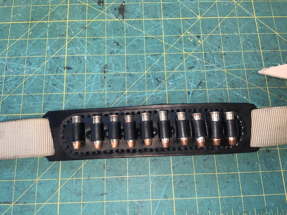 Handmade Leather 38/357 Cartridge Holder Slide