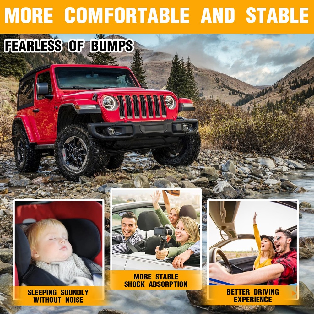 Front Pair Complete Struts & Coil Spring Assemblies for 2007-2017 Jeep Patriot