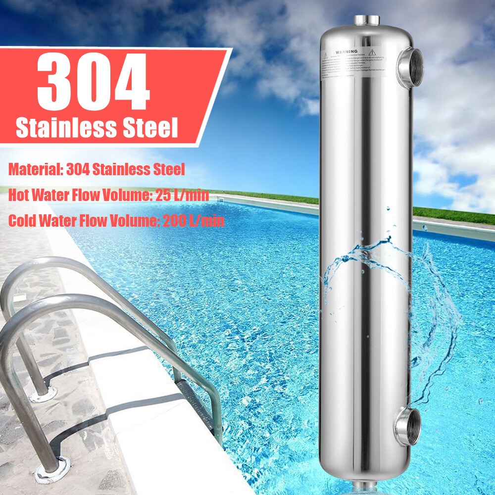 400 Kbtu /hr Pool Heat Exchanger 304 Stainless Steel Salt Pond Heat Exchanger US