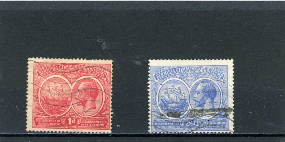 Bermuda 1920 Scott# 67-8 Canceled