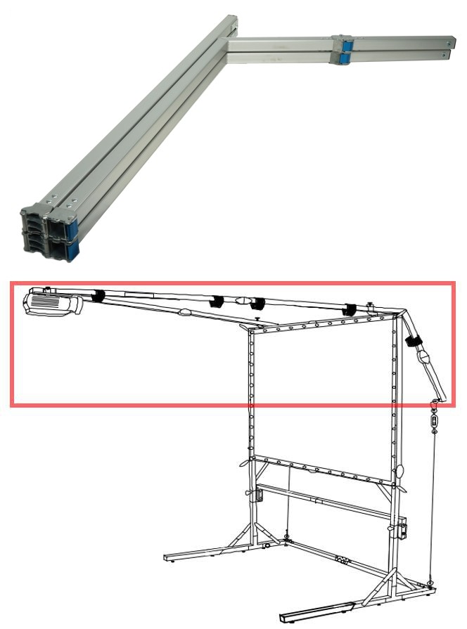DHS BP900A176 Projector Mount Support Arm 6ft for SXGA+ Projection System