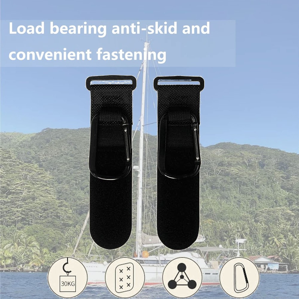 Boat Rail Bag Hook Adjustable Safety Straps with Convenient Quick Release Buc...