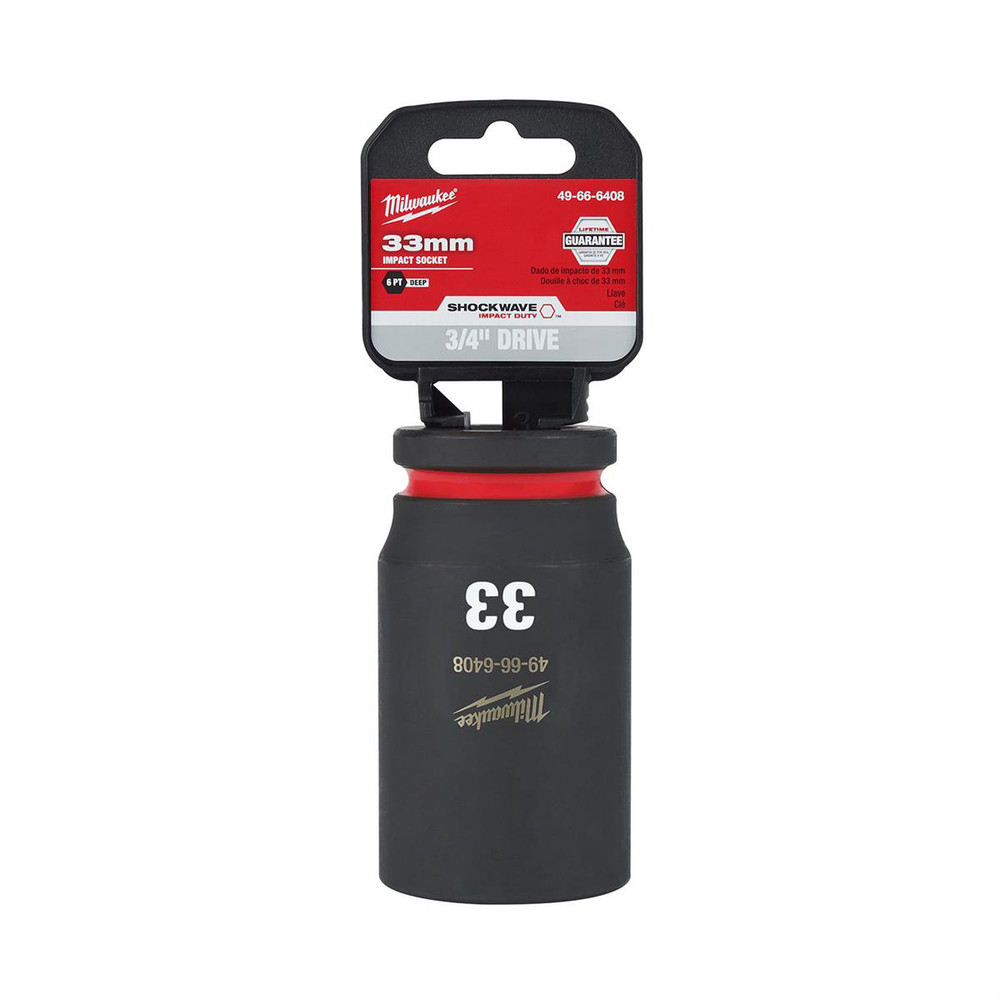 Milwaukee Tool SHOCKWAVE Impact Duty 3/4"Drive 33MM Deep 6 Point Socket