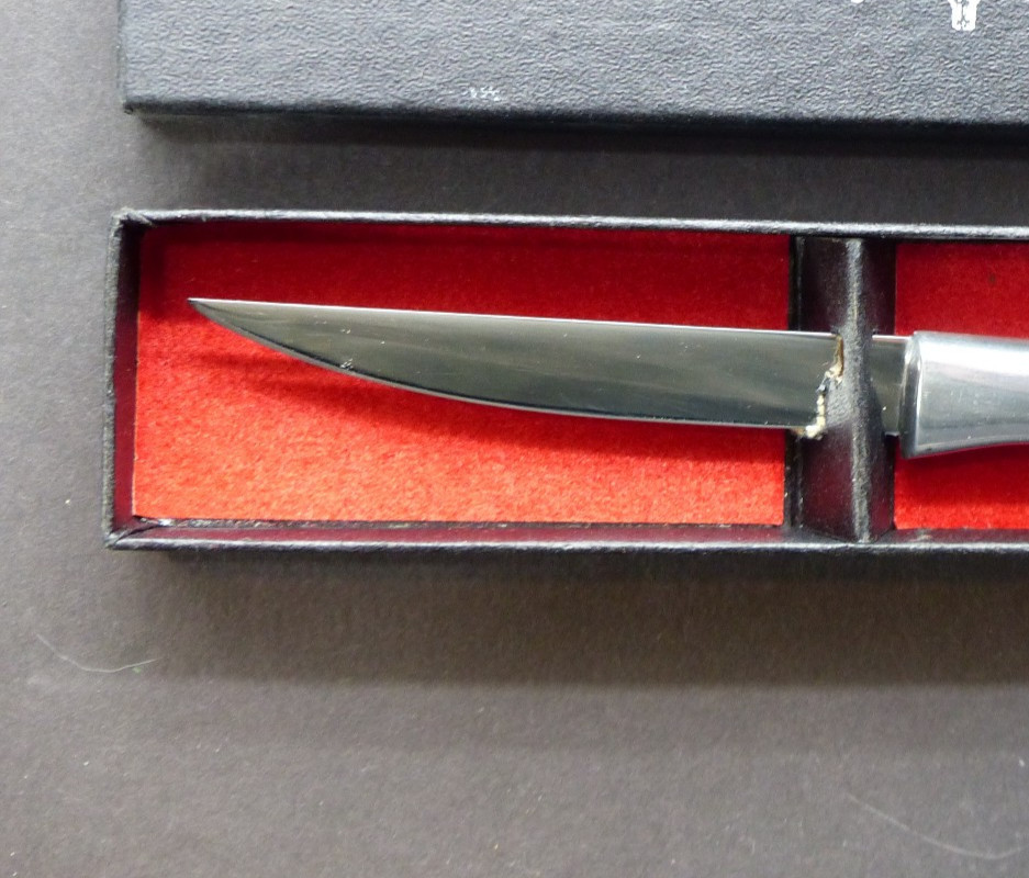 BARTEAUX Paring Knife NOS pixie bird & trout