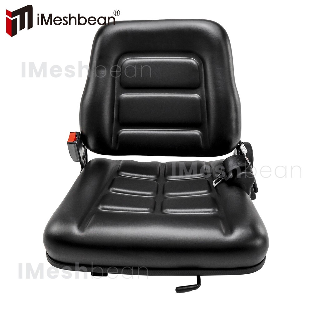 Excavator Tractor Forklift Seat Universal Adjustable Backrest Armrest Safty Belt