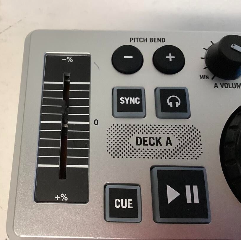 Numark DJ2GO Ultra Portable MIDI Capable Silver DJ Controller USB for Mac/PC