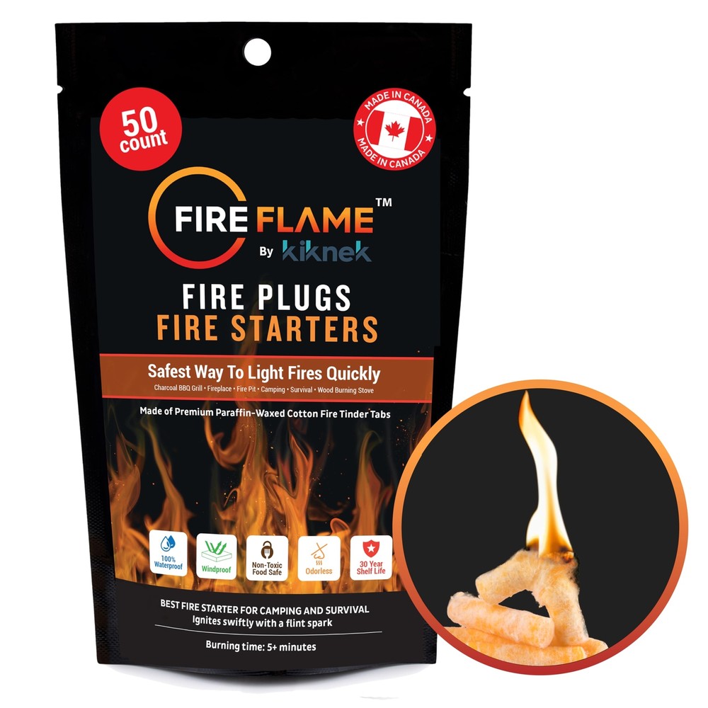 Fireflame Fire Plugs Fire Starter Quick Instant 100% Waterproof Firestarter For