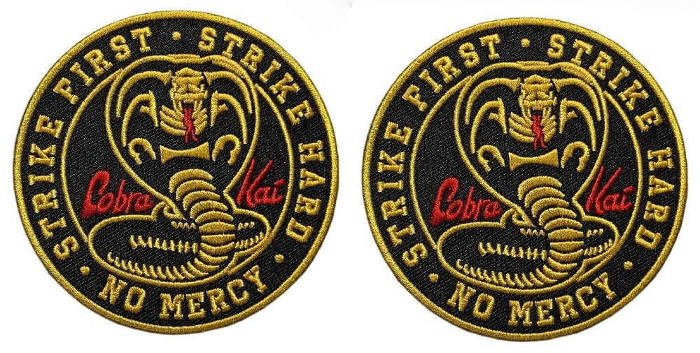 Cobra No Mercy Strike Hard Strike First Patch -2PC 3.5 Round  Hook Backing
