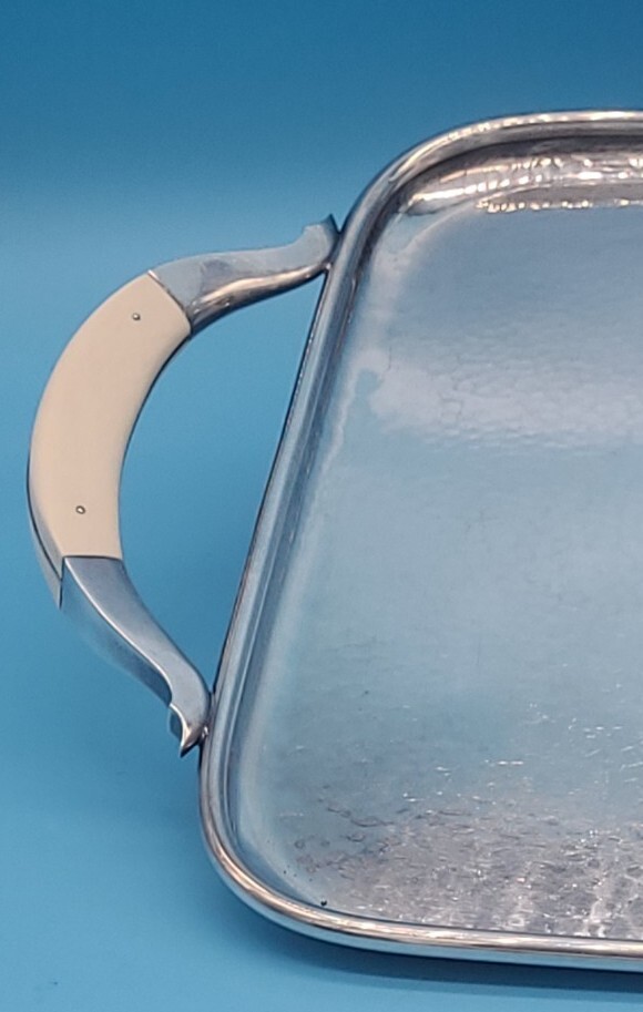 DANISH MODERNIST STERLING SILVER SERVING TRAY