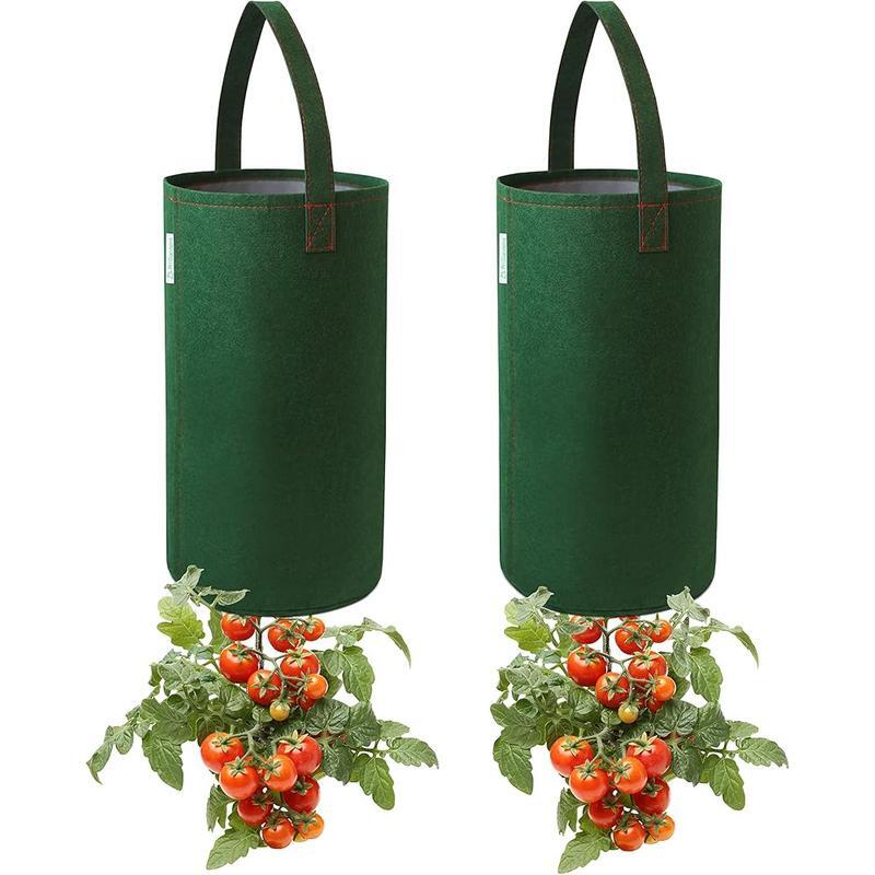 Upside Down Tomato Planter 2-Pack Garden Bag Space Saving Durable Easy Access US