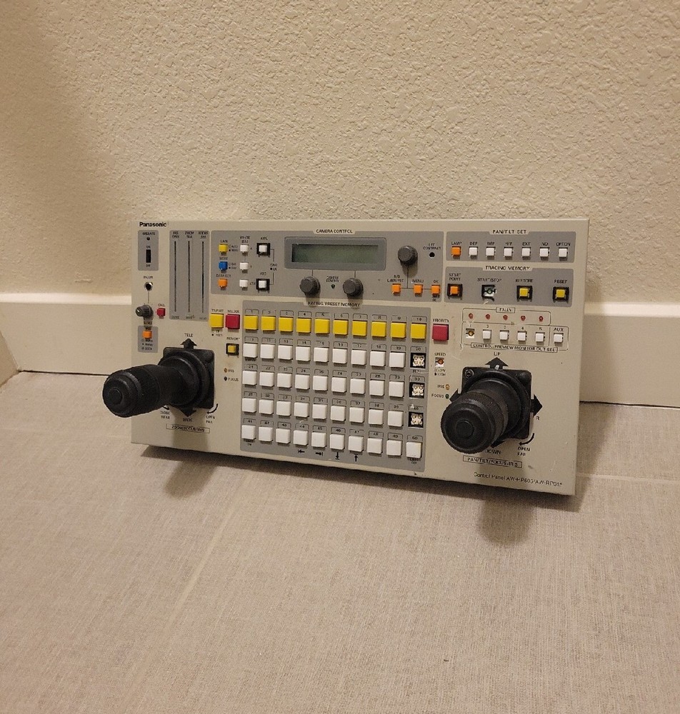 Panasonic AW-RP605A/AW-RP615A Multi-Function Camera Controller Panel TURNS ON