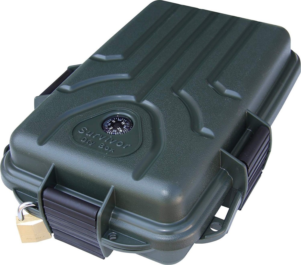 Mtm Survivor Dry Box Small Forest Green Water Resistant Storage Container