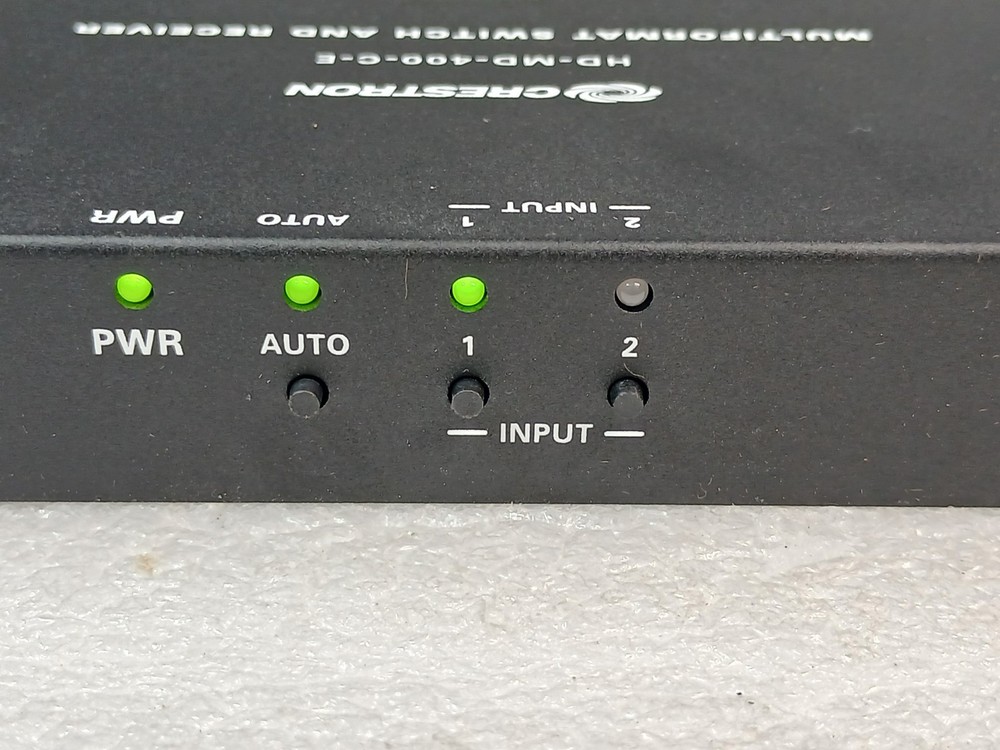 Crestron HD-MD-400-C-E Multiformat HDMI Transmitter & Receiver Set Tested w/ PSU