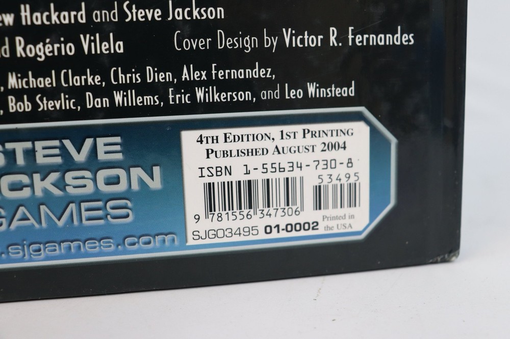 GURPS Basic Set Campaigns 4th Edition Role-Playing Book Steve Jackson