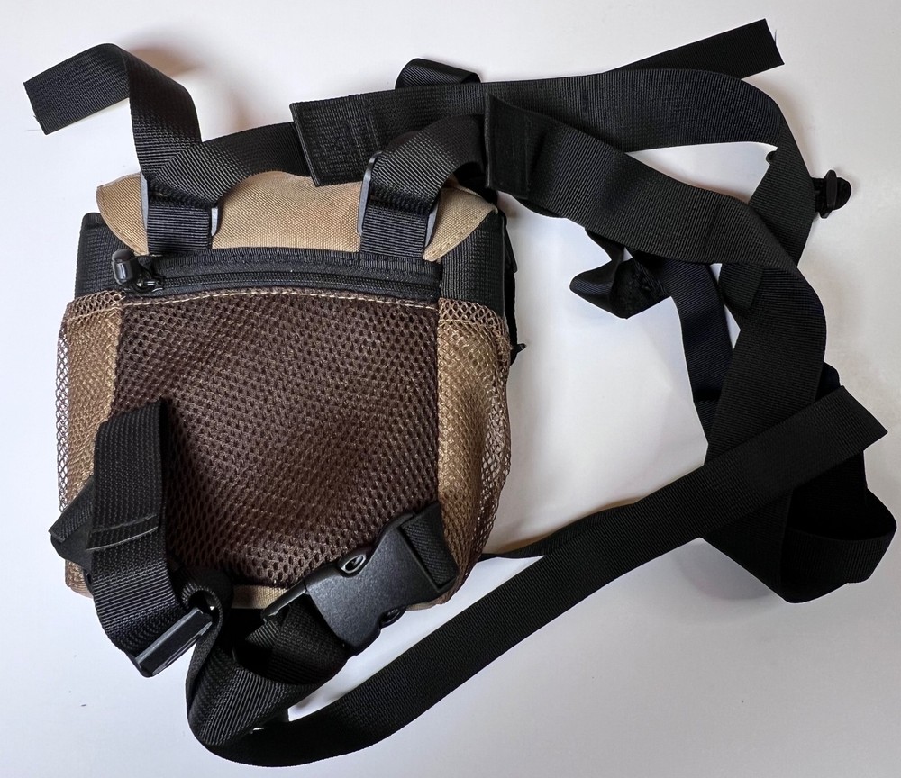 Vortex Optics Binocular Harness Chest Pack Case Bag Tan Mesh