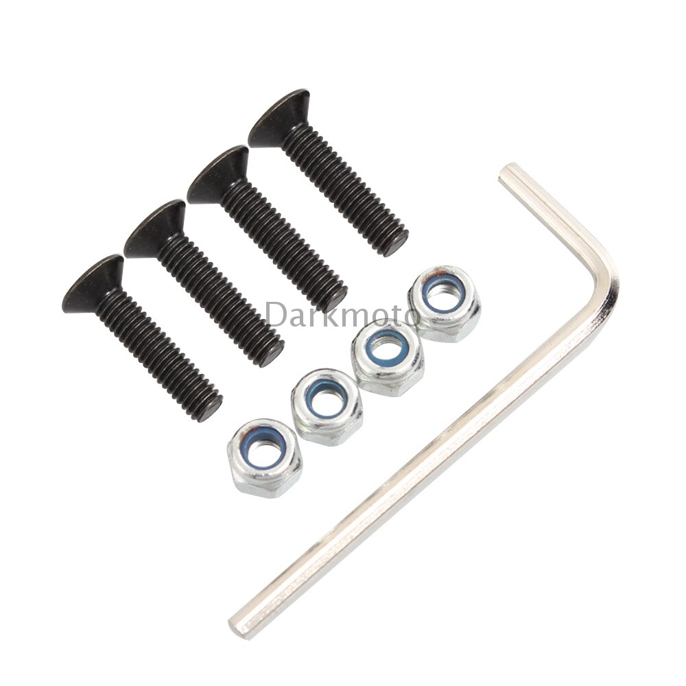 Chrome Motorcycle License Plate Frame LED Light Brake Tail Light Mount Universal