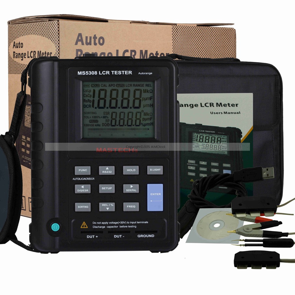 Mastech MS5308 LCR Meter Handheld Auto Range LCR Meter POST BY DHL