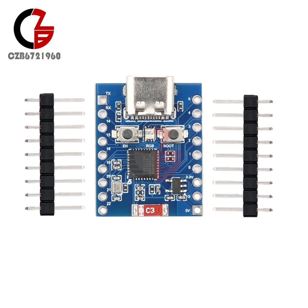 1-10PCS ESP32-C6 TINY Mini Development Board ESP32-C6FH4 WIFI Bluetooth Module