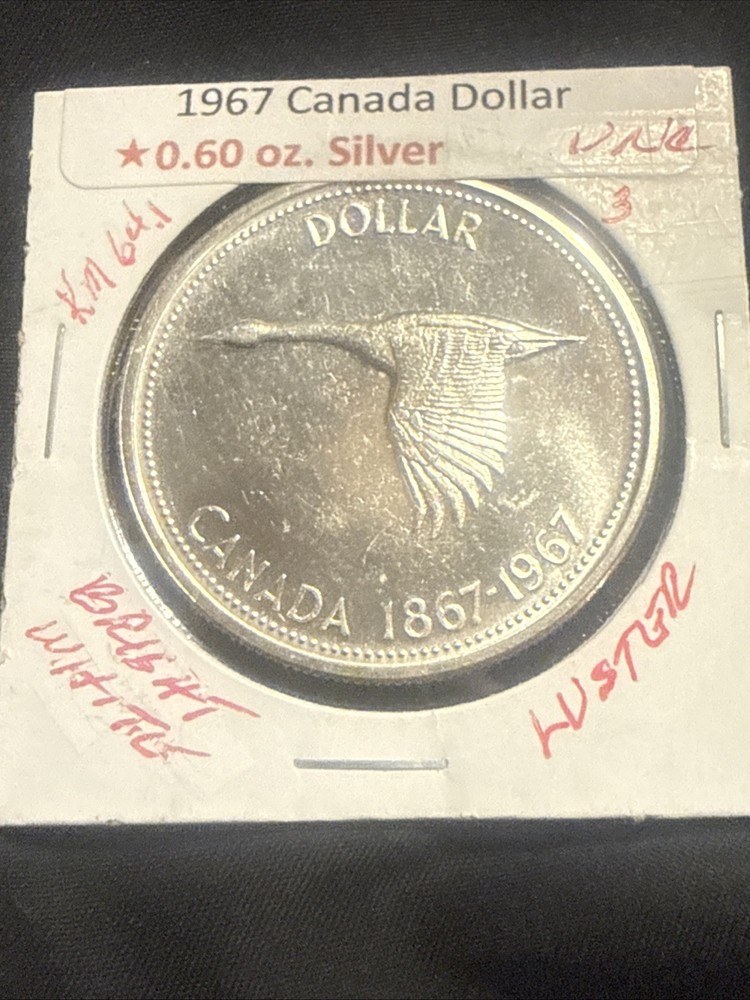 1967 Canada One Dollar Silver Coin