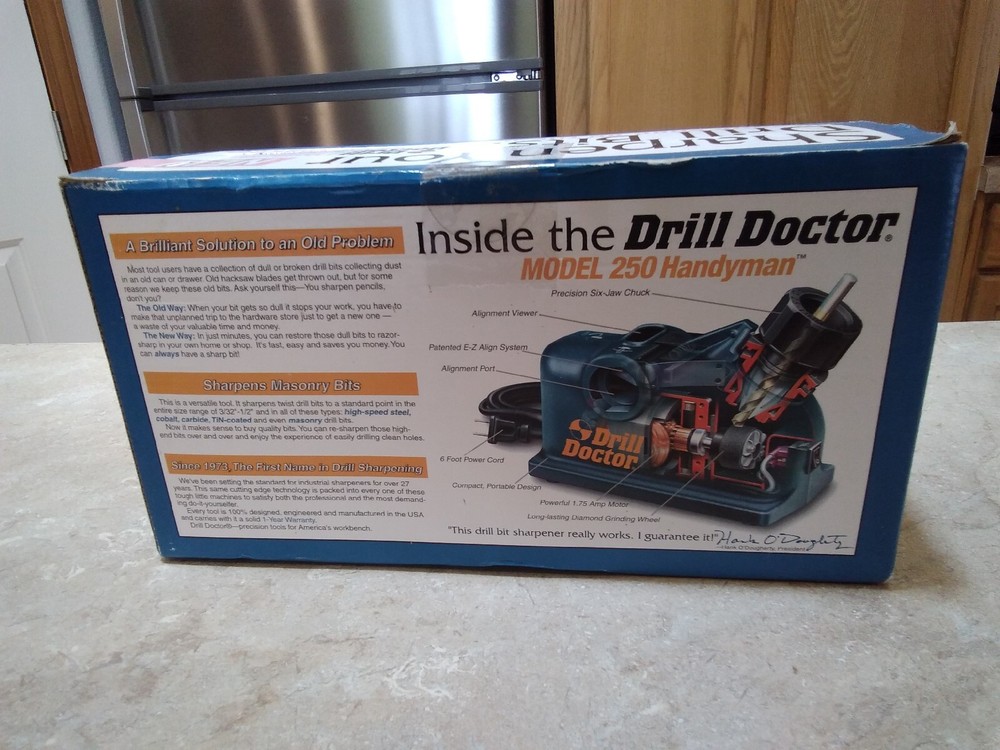 Drill Doctor Bit Sharpener 250 Handy Man Nos