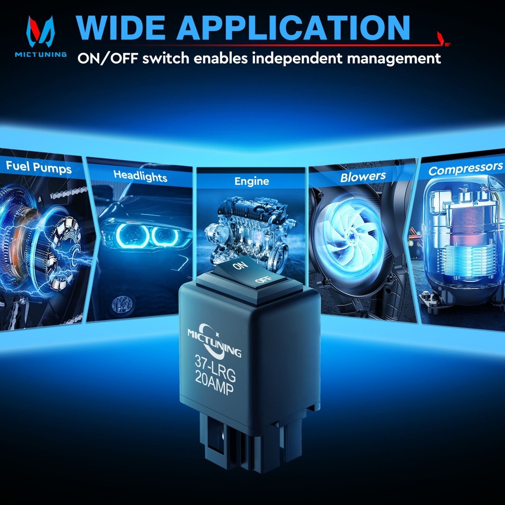 9038 Relay Bypass Switch, Relay Bypass Switch Kit, Replacement 9036 9037, 6 Pack