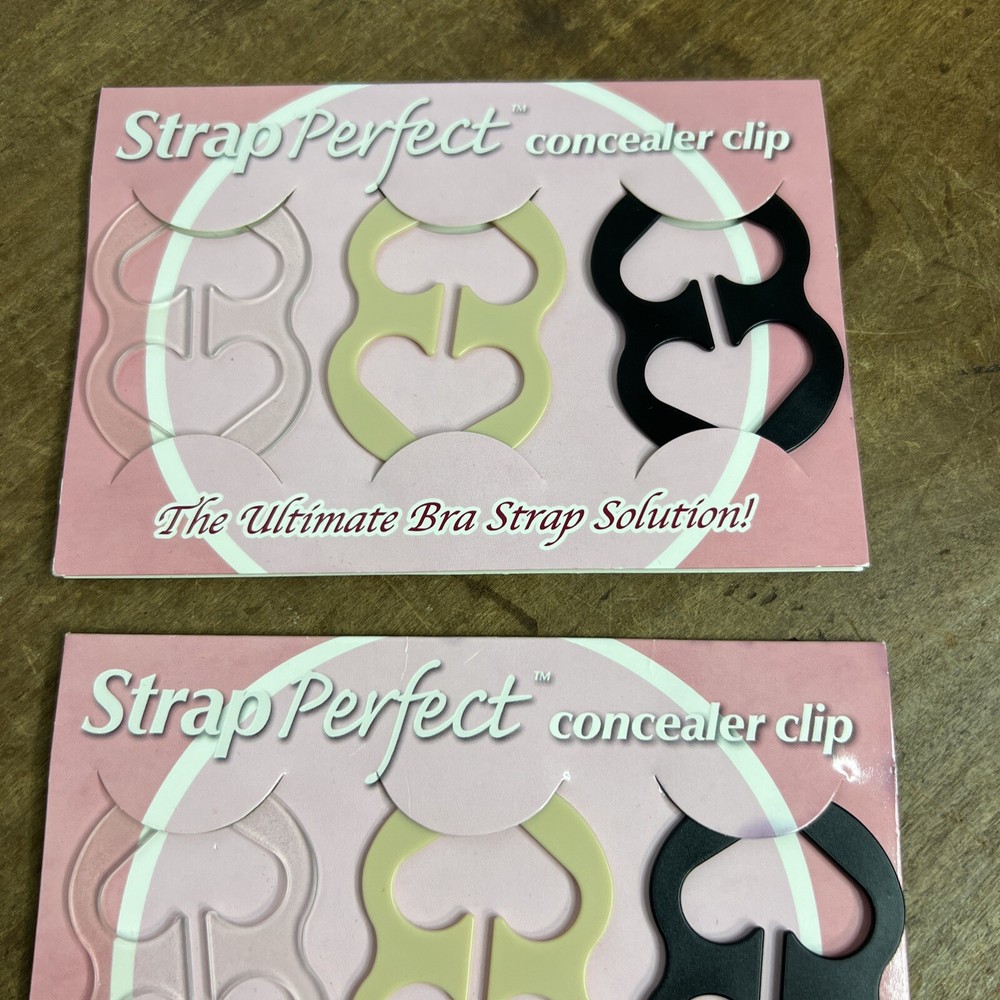 2 Sets Idea Village Strap Perfect Concealer Clips Bra Strap Solution New in Pack