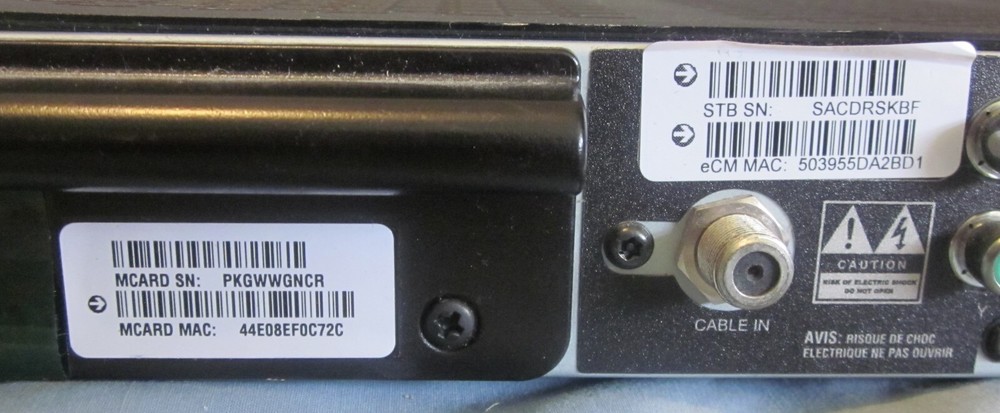 Cisco Technicolor 4742HDC2 High Definition Receiver Cable Box.--untested