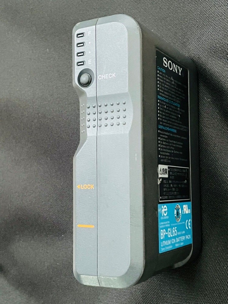 Sony BP-GL65 Lithium-Ion Battery with Info Function, 14.4v 65 watt hour, V-Mount