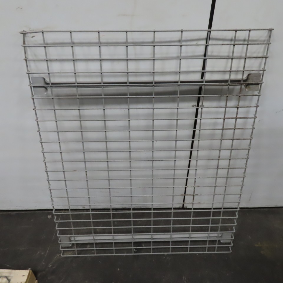 36" x 45" Wide Welded 2 Channel Double Waterfall Pallet Rack Wire Decking