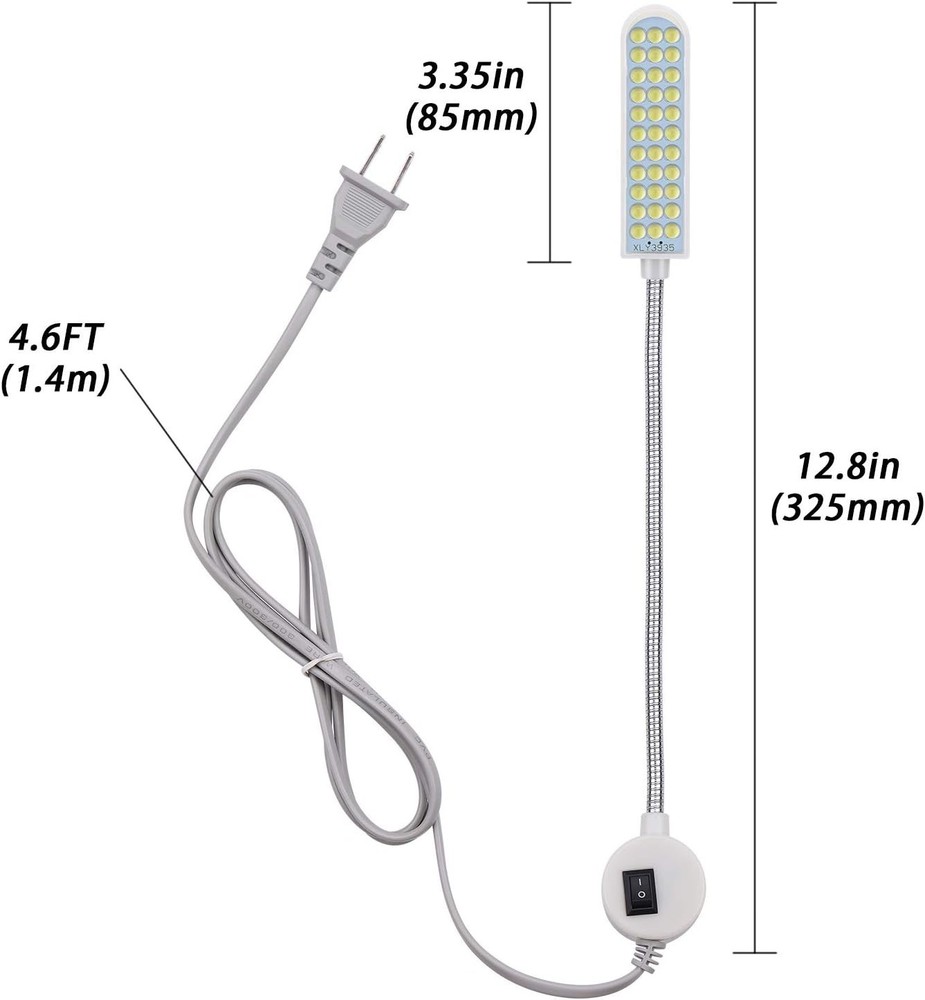 Energy-Efficient 36 LED Craft Light with Strong Magnetic Mount for Versatile Use