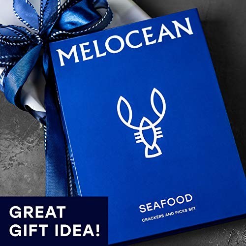 Premium Crab Crackers & Seafood Tool Set - 2 Crackers, 6 Forks, Nutcracker Kit