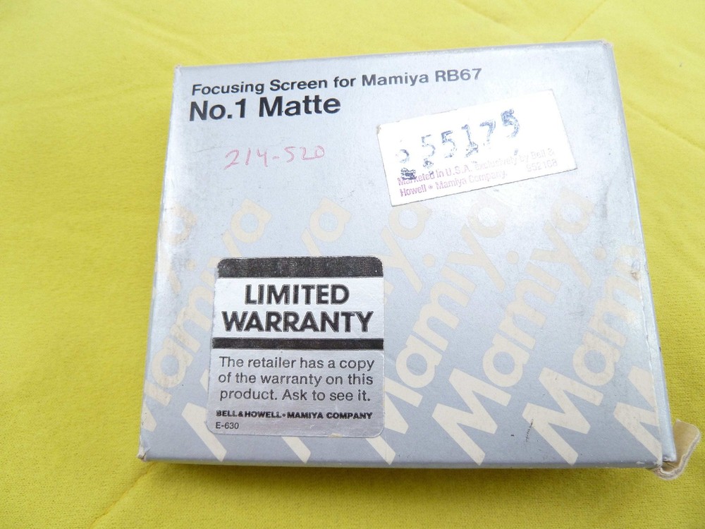 Mamiya RB Matte Focusing Screen