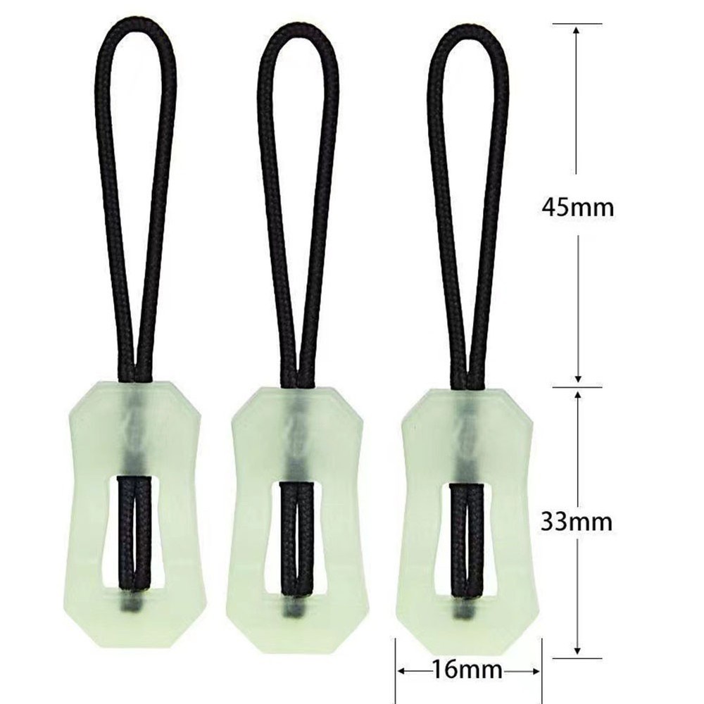 30pcs Luminous Zipper Pulls for Camping Backpack Luggage Replacement Rope