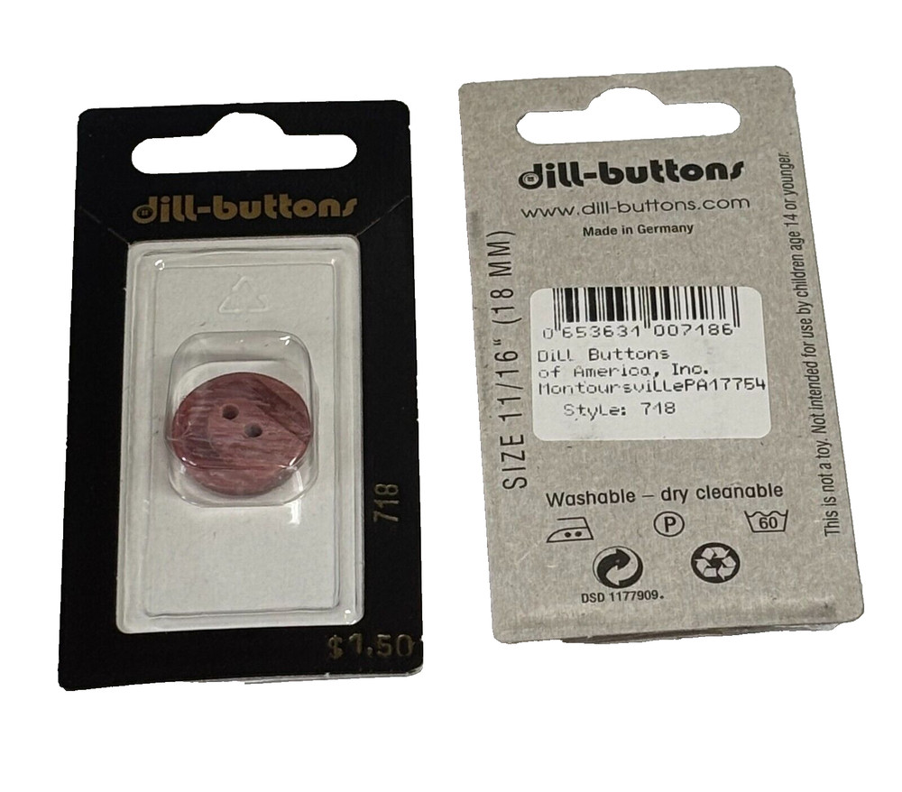 Dill Buttons ~ (0718) - 11/16" - 1 ct