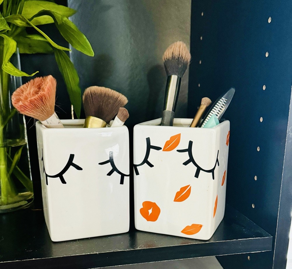 Makeup Brush Holder Cup Set