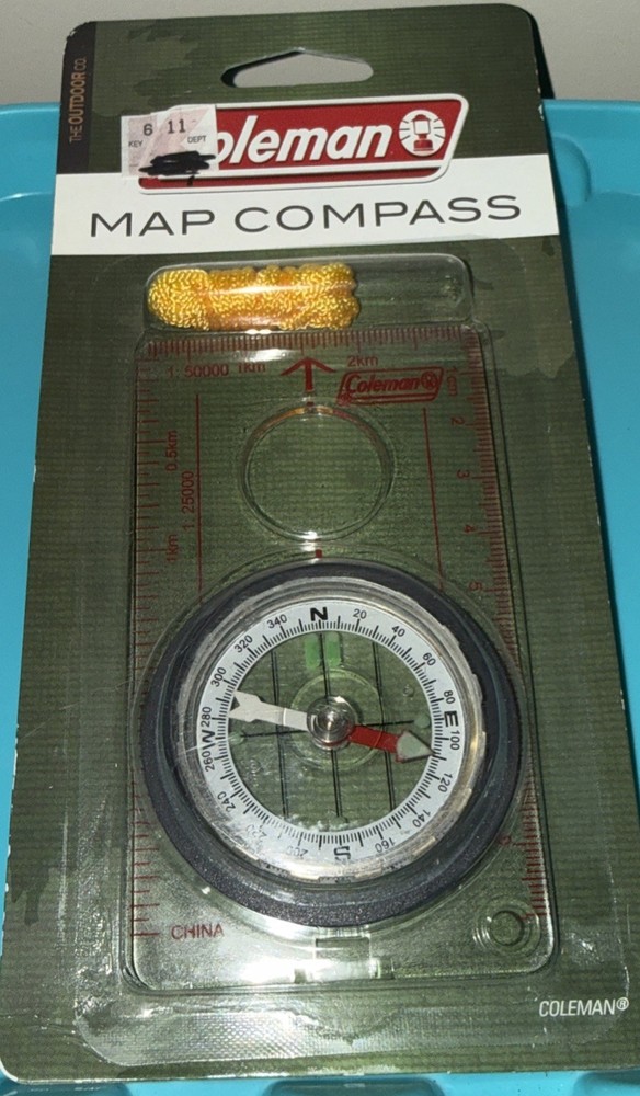 Vintage Coleman Liquid Fillled Map Compass-2010