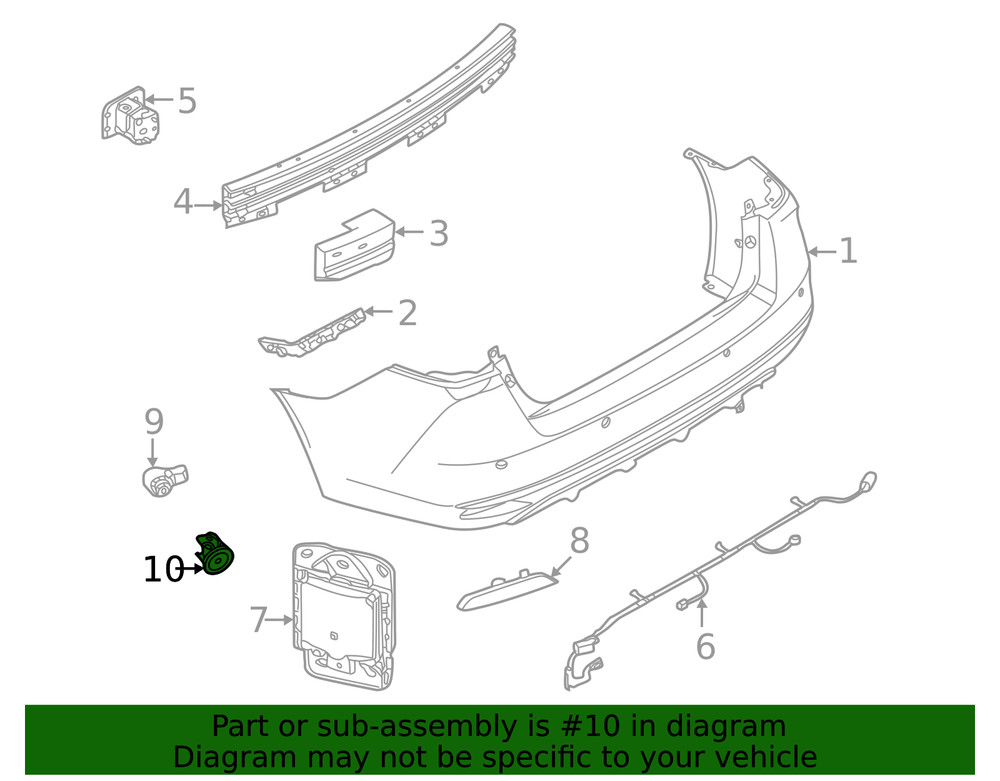 Genuine Nissan Parking Aid Sensor Bracket 28533-5EA0A