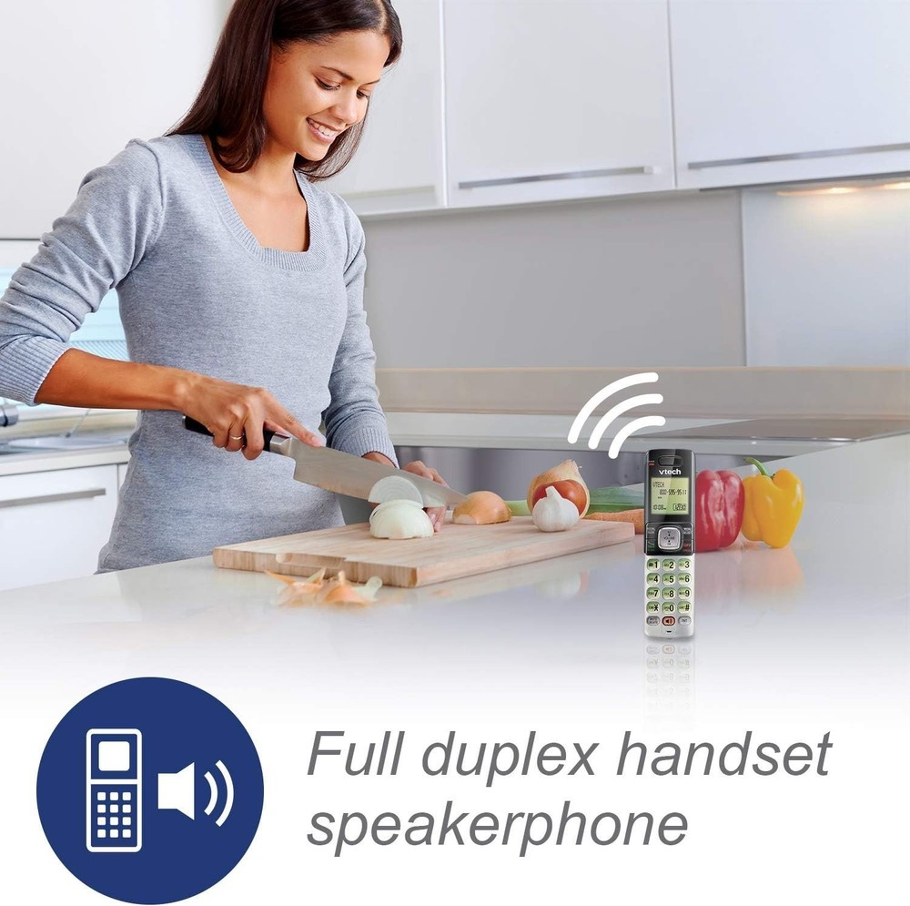 Phone System with 3 Handsets, Digital Answering Machine and Conference Calling